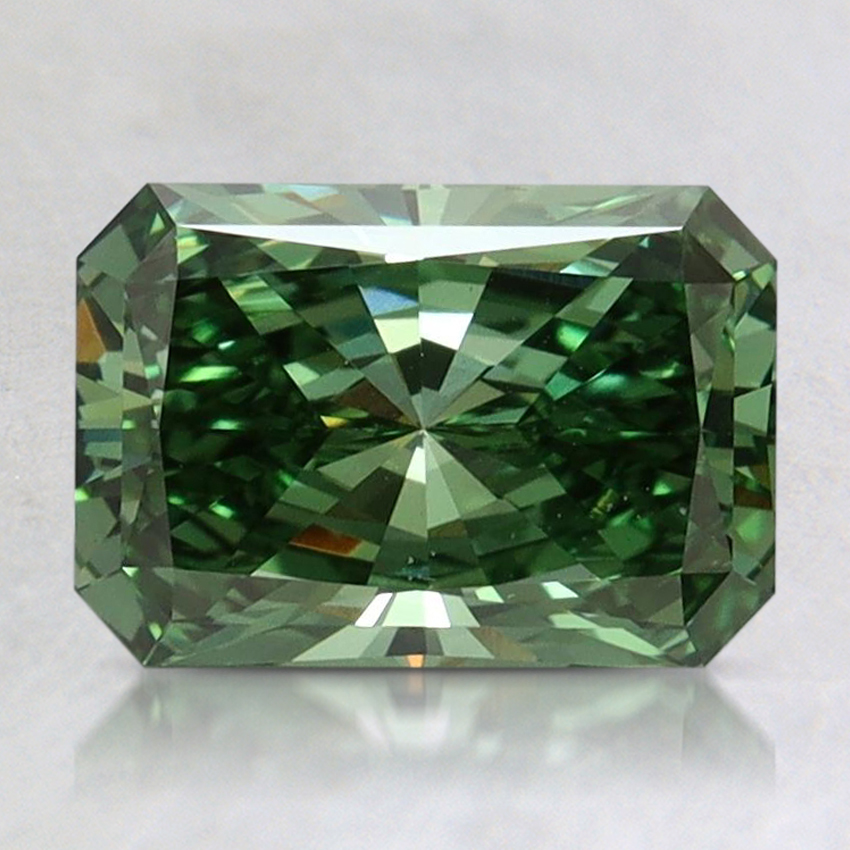 1.55 Ct. Fancy Vivid Green Radiant Lab Grown Diamond
