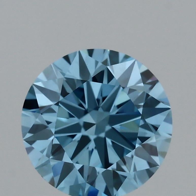 1.32 Ct. Fancy Vivid Blue Round Lab Grown Diamond