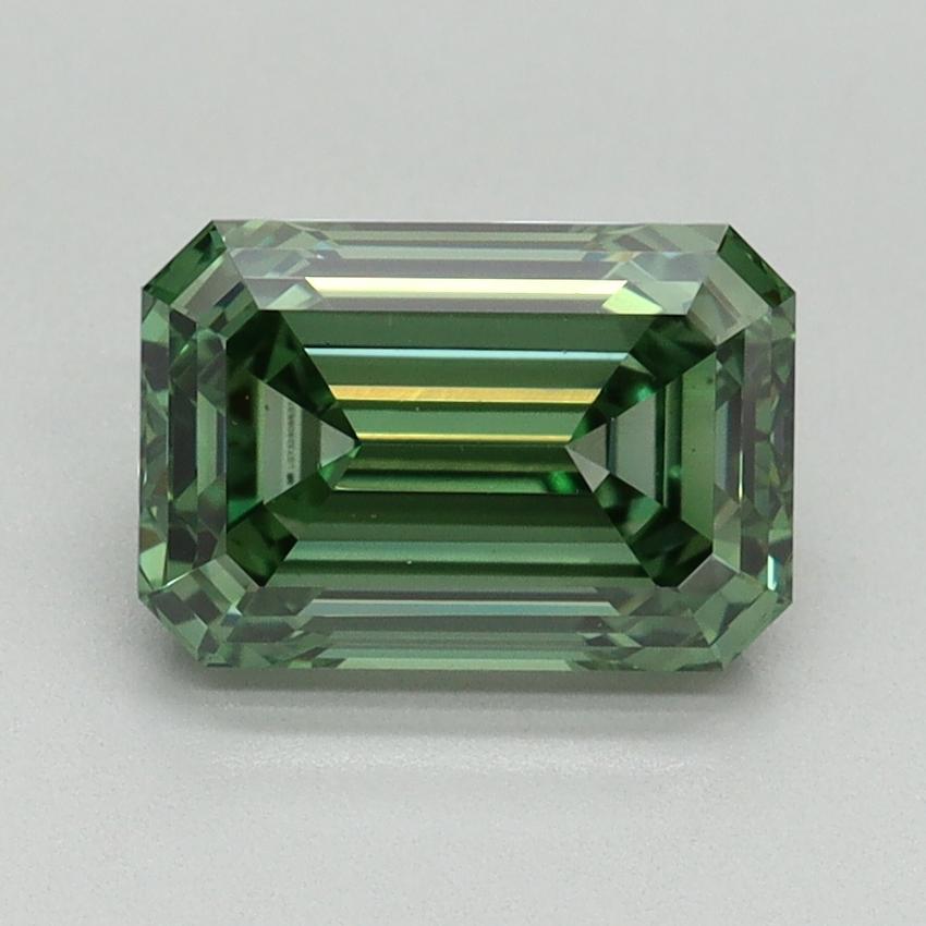 2.03 Ct. Fancy Vivid Green Emerald Lab Grown Diamond