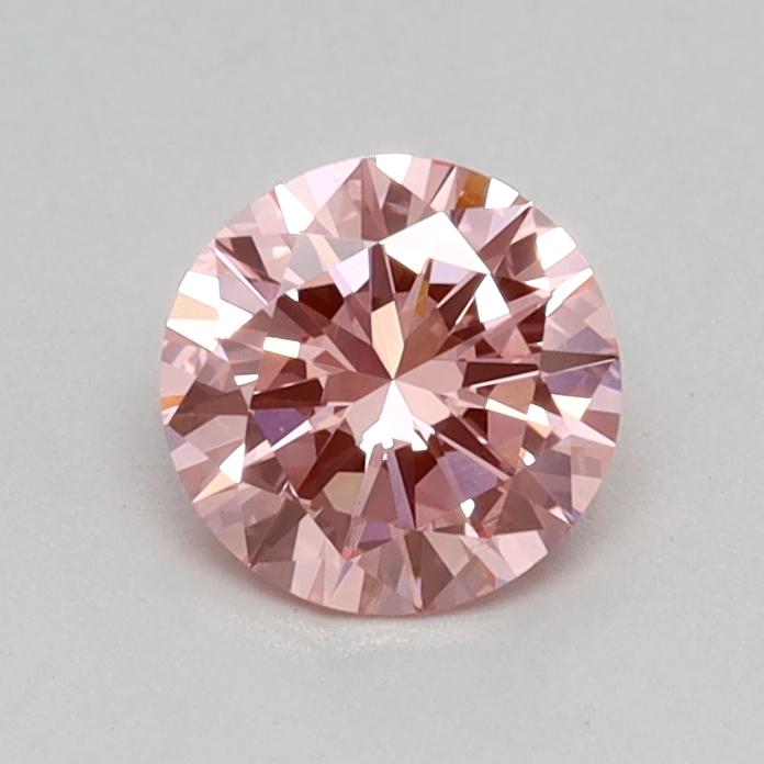 0.42 Ct. Fancy Vivid Pink Round Lab Grown Diamond