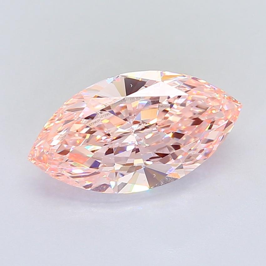 4.54 Ct. Fancy Intense Pink Marquise Lab Grown Diamond