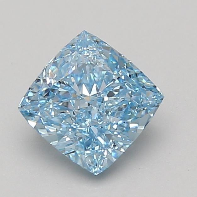 1.54 Ct. Fancy Vivid Blue Cushion Lab Grown Diamond