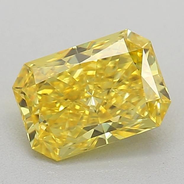 0.52 Ct. Fancy Vivid  Yellow Radiant Lab Grown Diamond