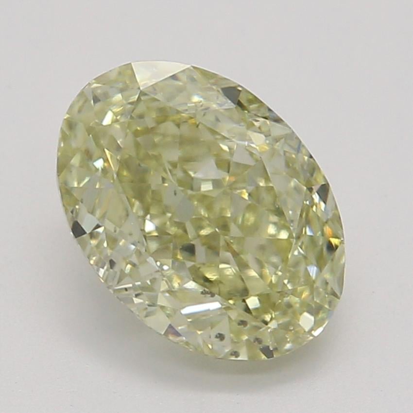 1.00 Ct. Fancy Light Brownish Greenish Yellow Oval Diamond