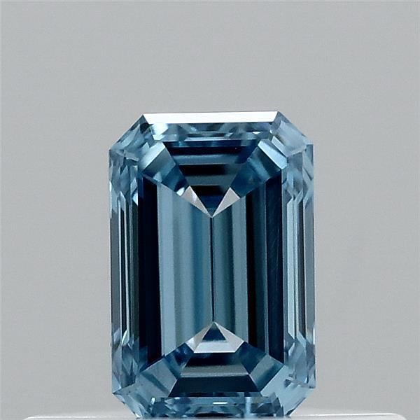 0.31 Ct. Fancy Vivid  Blue Emerald Lab Grown Diamond