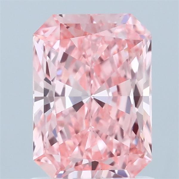 1.39 Ct. Fancy Vivid  Pink Radiant Lab Grown Diamond