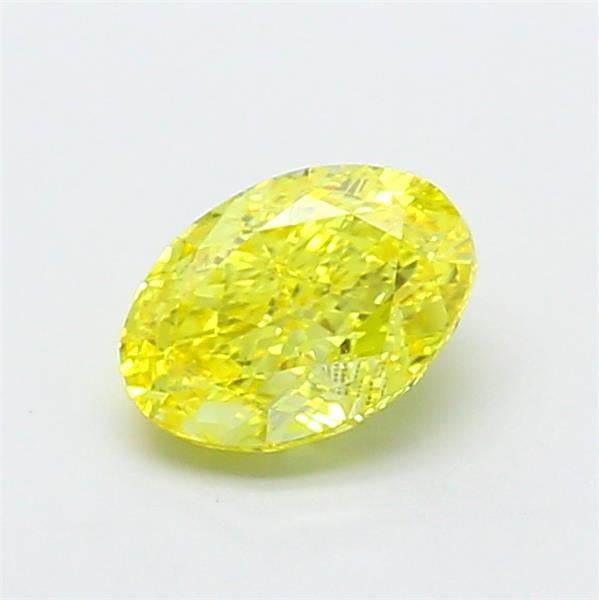 1.00 Ct. Fancy Vivid  Yellow Oval Lab Grown Diamond