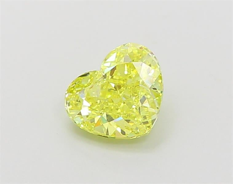 1.10 Ct. Fancy Vivid  Yellow Heart Lab Grown Diamond