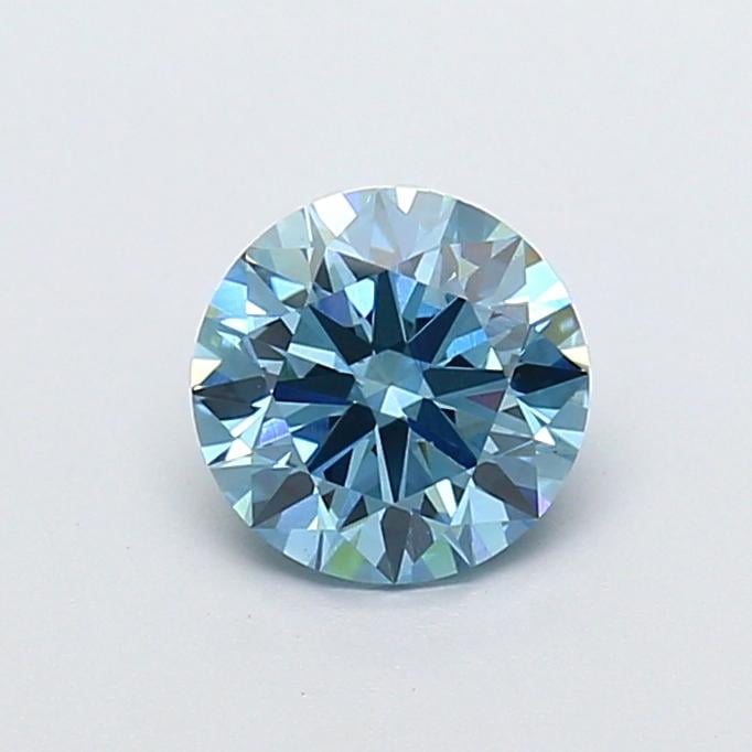 1.14 Ct. Fancy Vivid  Blue Round Lab Grown Diamond