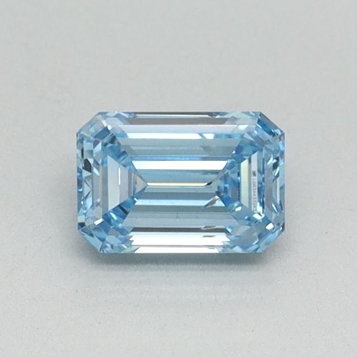 0.48 Ct. Fancy Vivid Blue Emerald Lab Grown Diamond