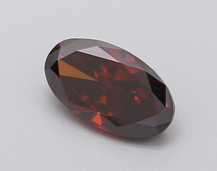 0.83 Ct. Fancy Deep  Orange Oval Lab Grown Diamond