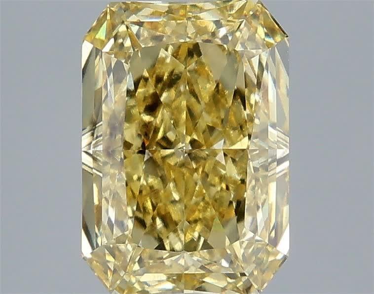 3.08 Ct. Fancy Intense Yellow Radiant Lab Grown Diamond