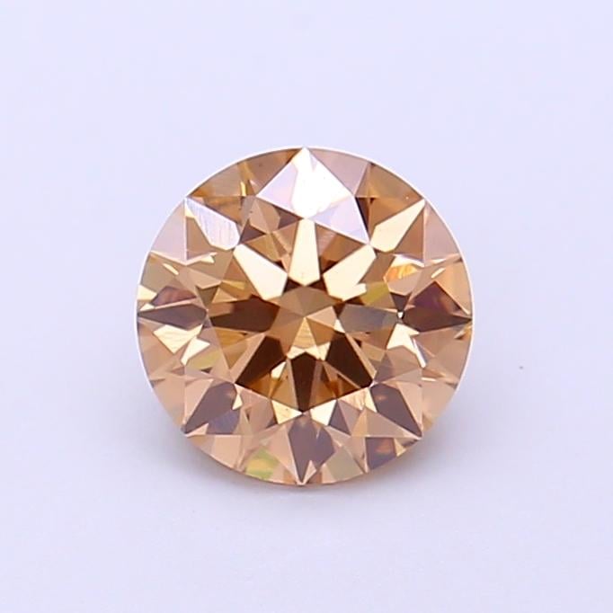 1.09 Ct. Fancy Light  Brown Round Lab Grown Diamond