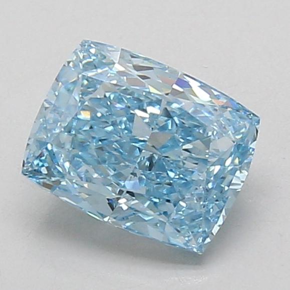 1.55 Ct. Fancy Vivid Blue Cushion Lab Grown Diamond