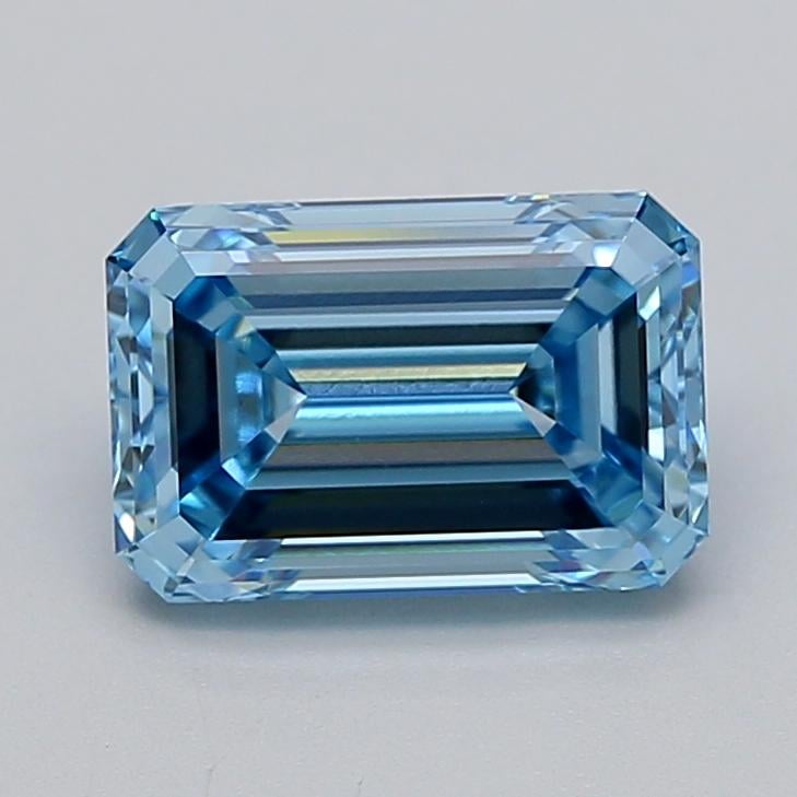 2.04 Ct. Fancy Vivid  Blue Emerald Lab Grown Diamond