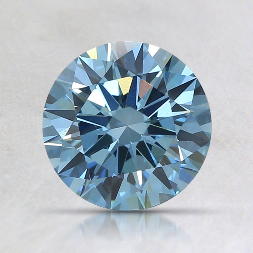 1.11 Ct. Fancy Blue Round Lab Created Diamond