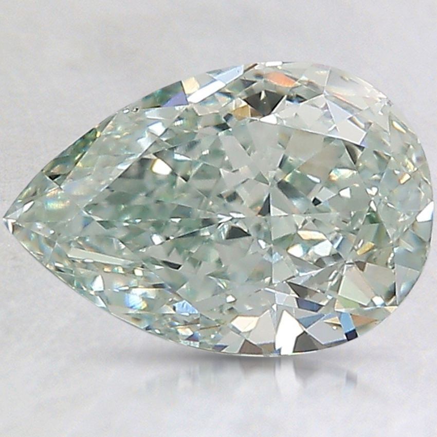 2.12 Ct. Fancy Intense Green Pear Lab Created Diamond