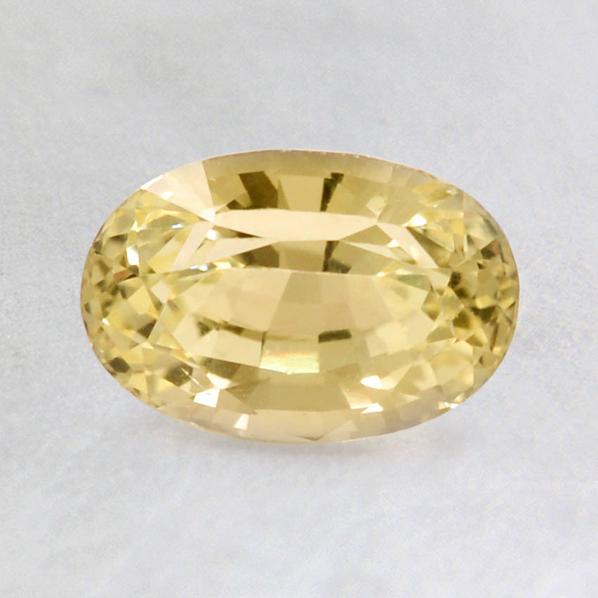 7.5x5mm Yellow Oval Sapphire