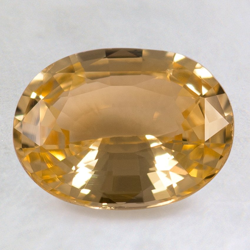 9x7mm Yellow Oval Sapphire