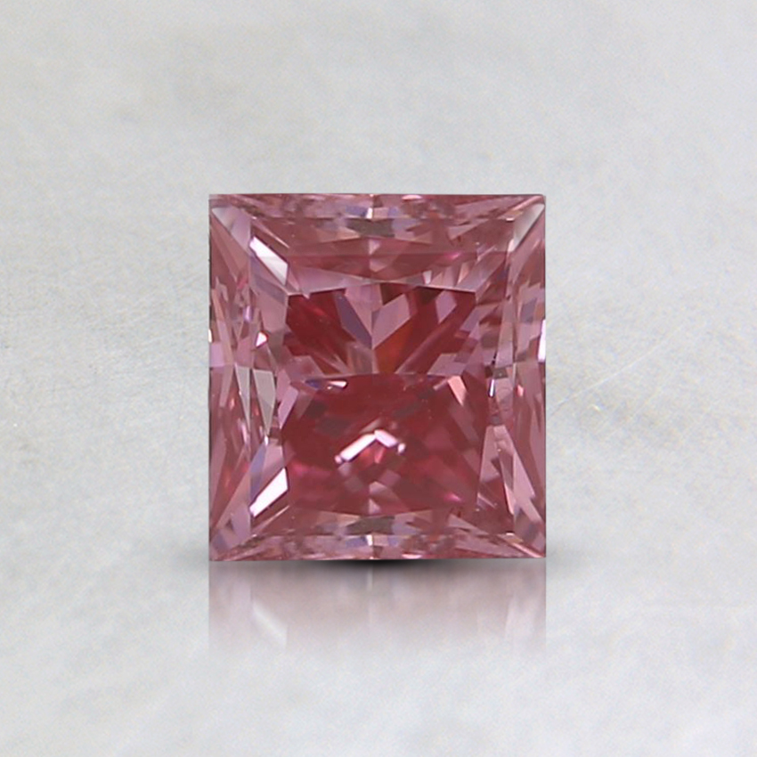 0.60 Ct. Fancy Intense Purplish Pink Princess Lab Created Diamond