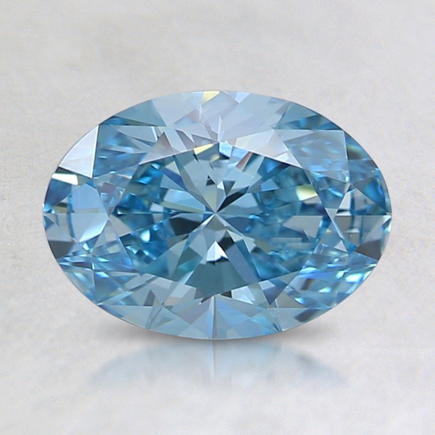 1.07 Ct. Fancy Intense Blue Oval Lab Grown Diamond
