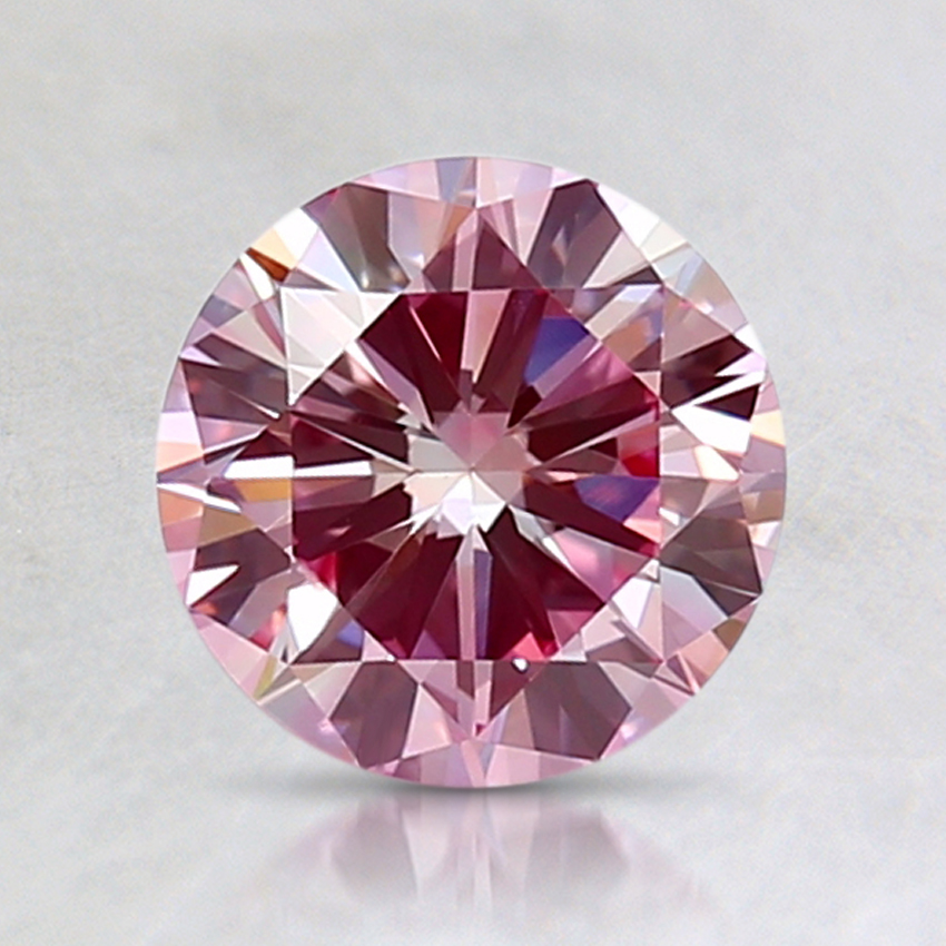 1.23 Ct. Fancy Purplish Pink Round Lab Grown Diamond