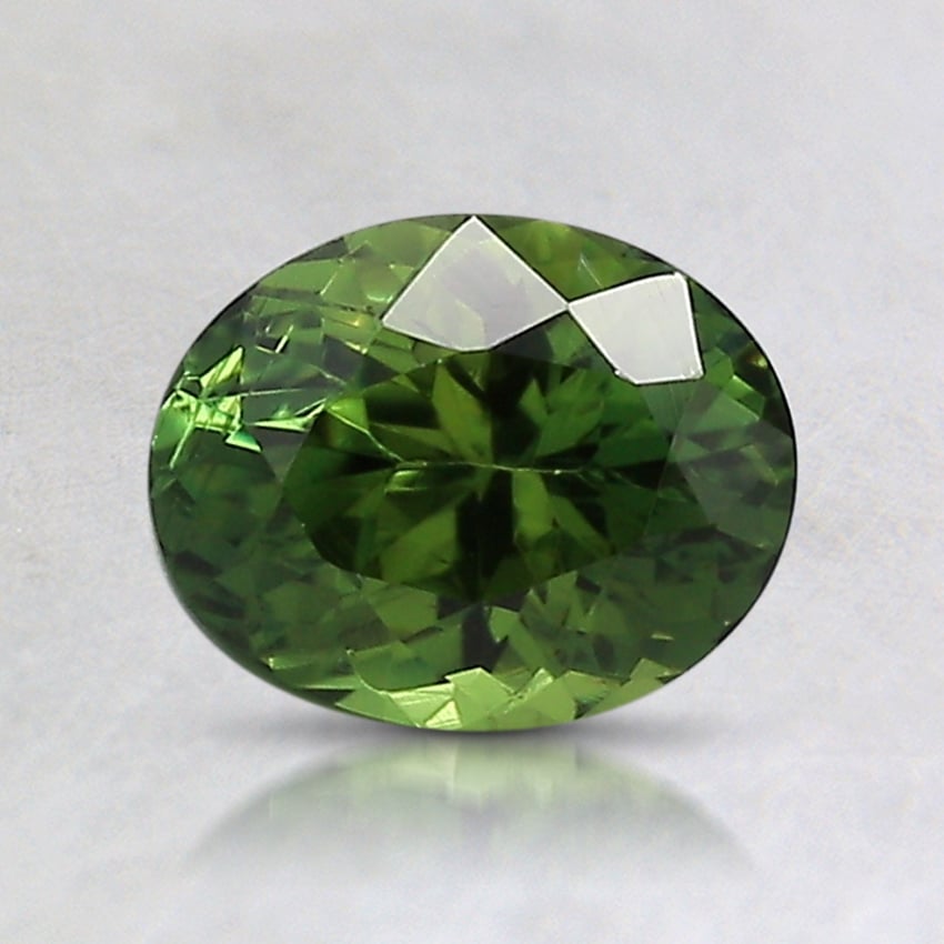 7x5.6mm Unheated Green Oval Sapphire