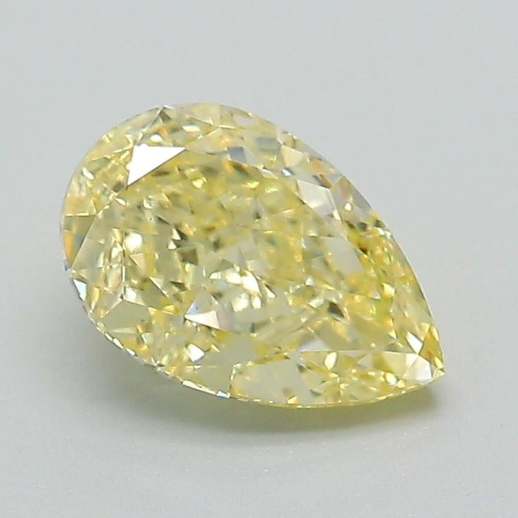 1.23 Ct. Fancy Intense Yellow Pear Lab Grown Diamond