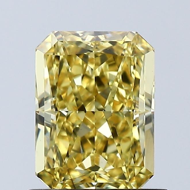 1.07 Ct. Fancy Vivid Yellow Radiant Lab Grown Diamond