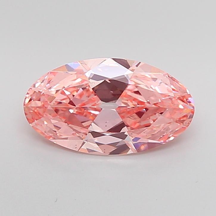2.70 Ct. Fancy Vivid Pink Oval Lab Grown Diamond