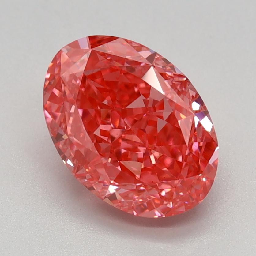 1.53 Ct. Fancy Vivid Pink Oval Lab Grown Diamond