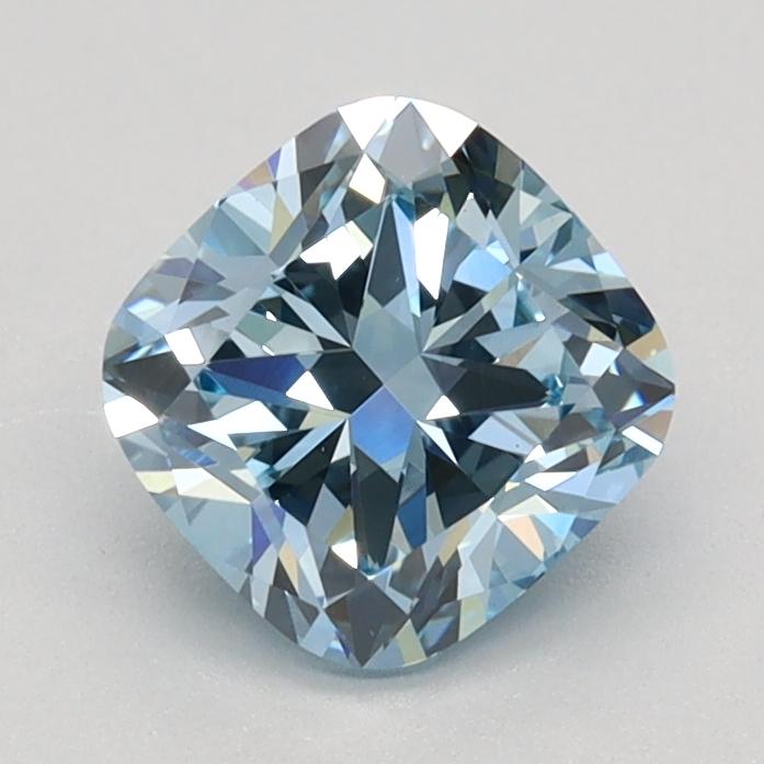 1.04 Ct. Fancy Intense Blue Cushion Lab Grown Diamond