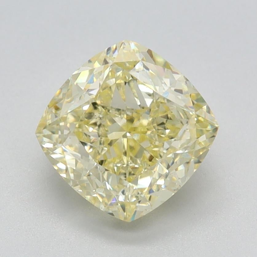 1.72 Ct. Fancy Yellow Cushion Lab Grown Diamond