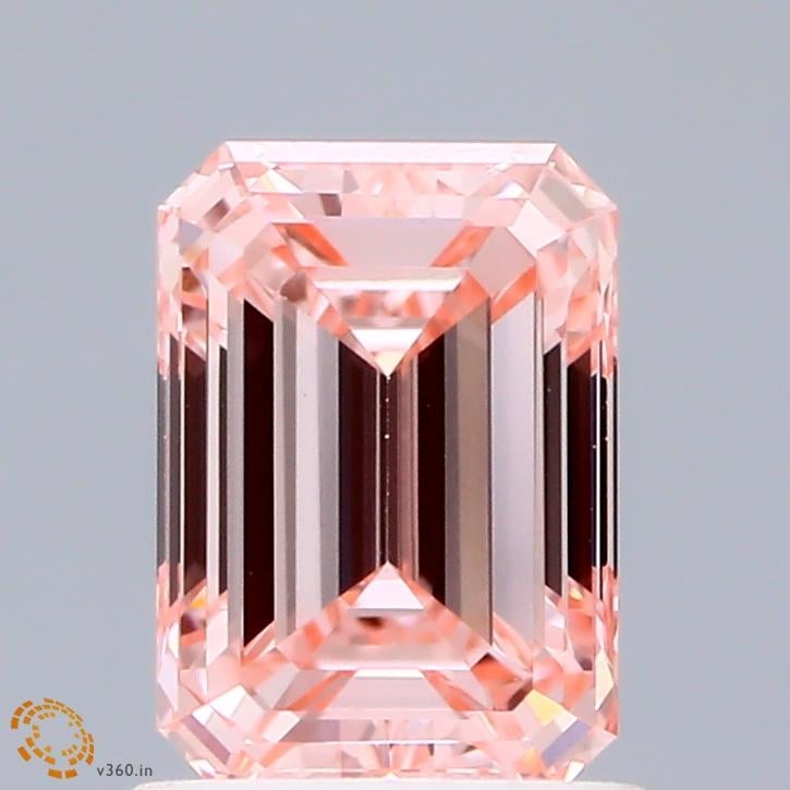 1.12 Ct. Fancy Intense Pink Emerald Lab Grown Diamond
