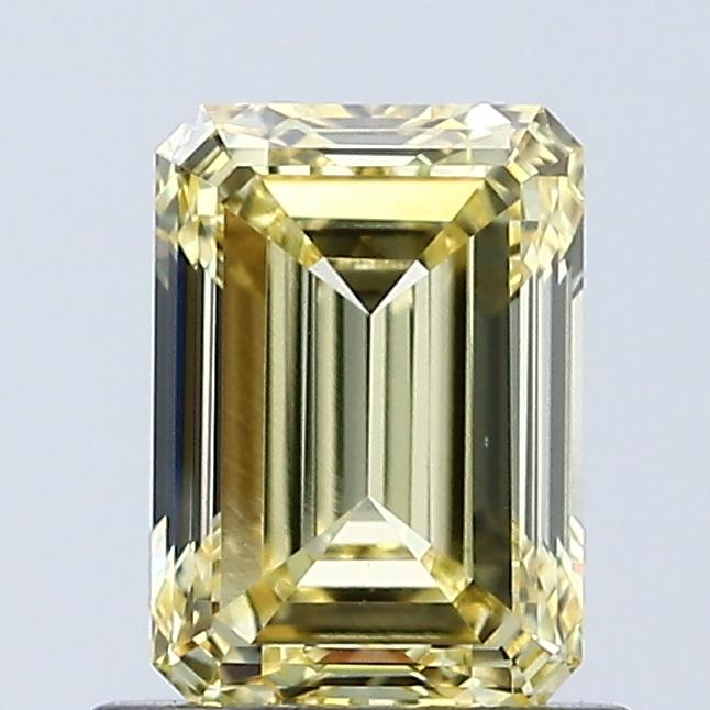 1.01 Ct. Fancy Intense Yellow Emerald Lab Grown Diamond