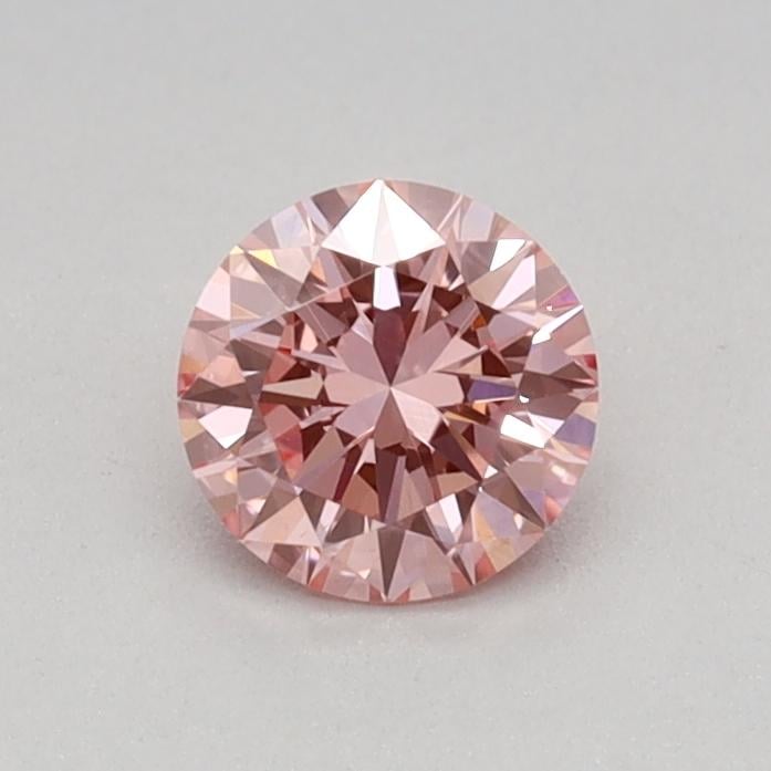 0.33 Ct. Fancy Vivid Pink Round Lab Grown Diamond