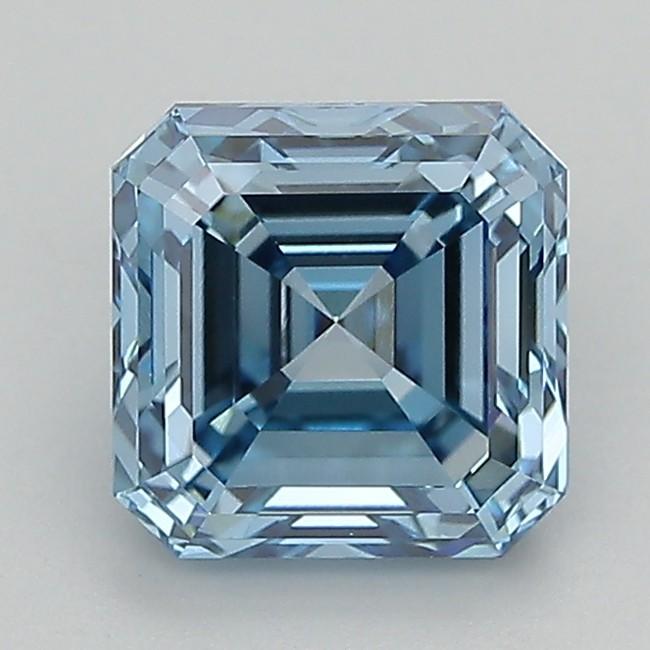 2.65 Ct. Fancy Vivid  Blue Asscher Lab Grown Diamond