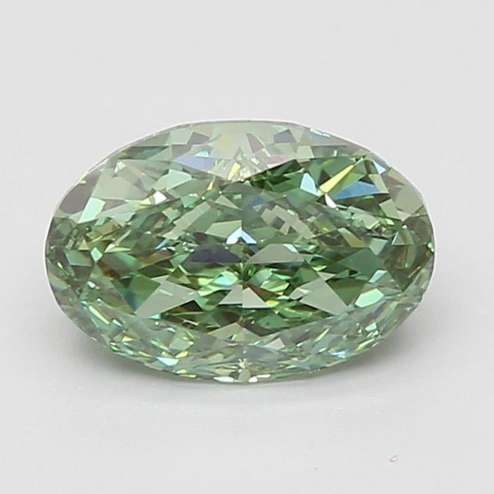 2.02 Ct. Fancy Vivid Green Oval Lab Grown Diamond