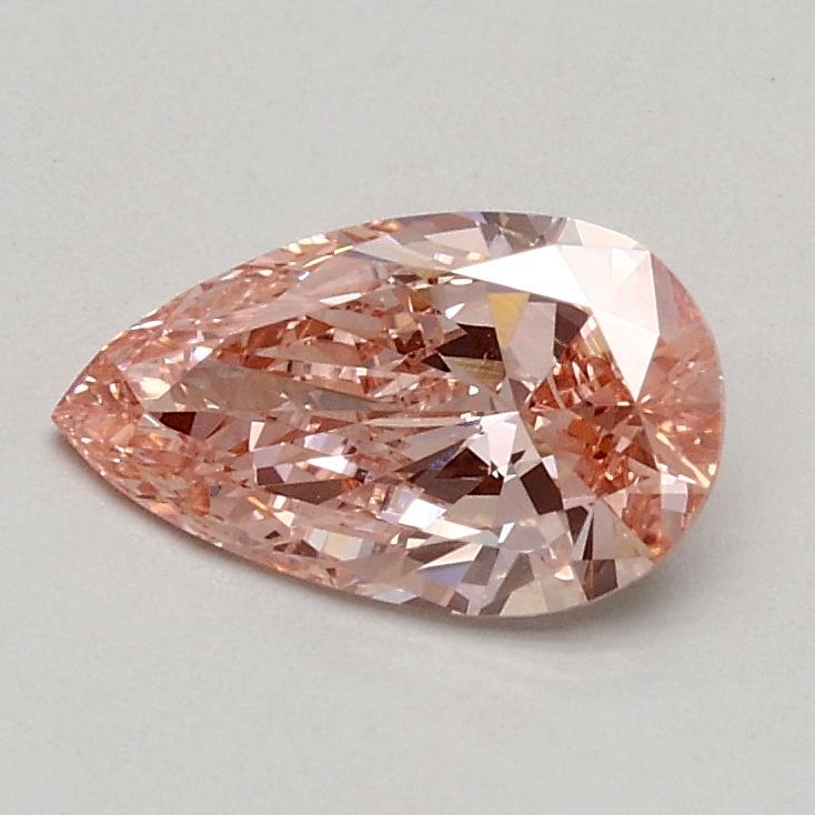 0.51 Ct. Fancy Vivid Pink Pear Lab Grown Diamond
