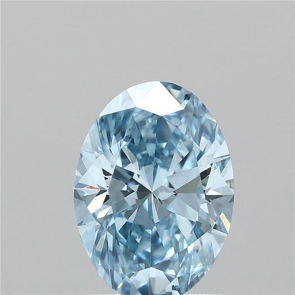 1.00 Ct. Fancy Vivid Blue Oval Lab Grown Diamond