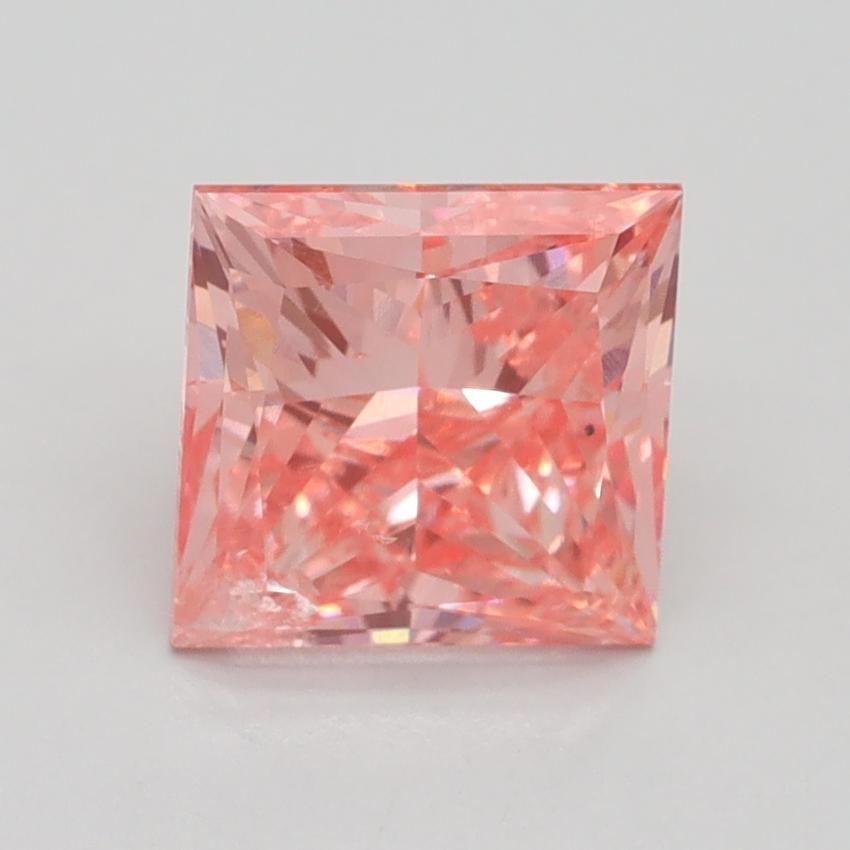 2.01 Ct. Fancy Vivid Pink Princess Lab Grown Diamond