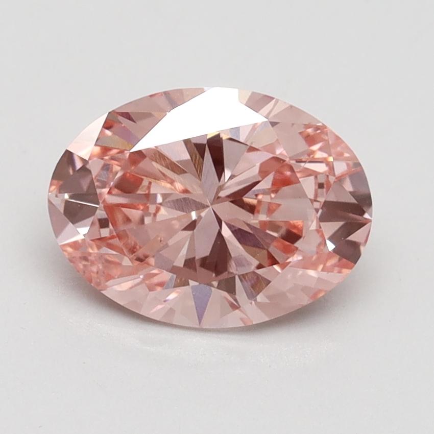 1.50 Ct. Fancy Intense Pink Oval Lab Grown Diamond