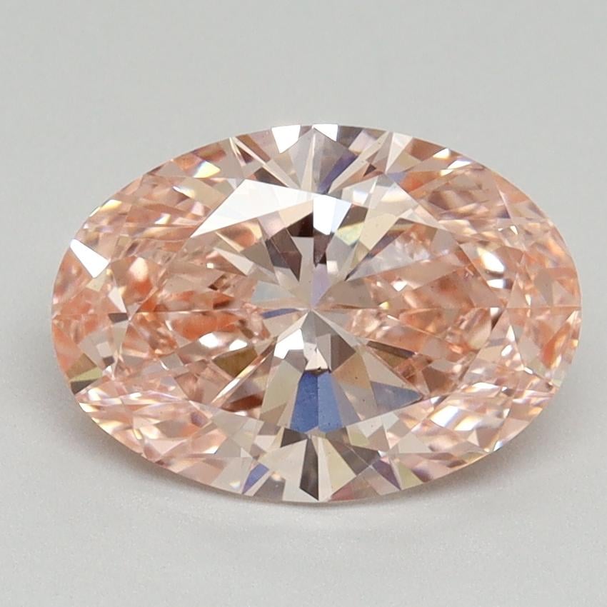 1.96 Ct. Fancy Vivid Pink Oval Lab Grown Diamond