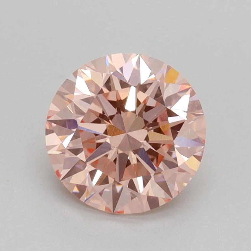 1.53 Ct. Fancy Intense Pink Round Lab Grown Diamond