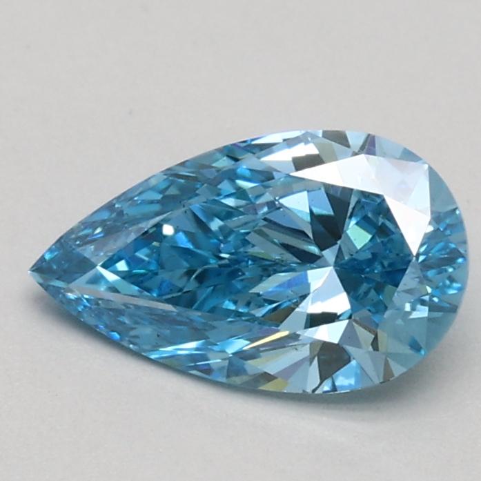 0.60 Ct. Fancy Vivid Blue Pear Lab Grown Diamond