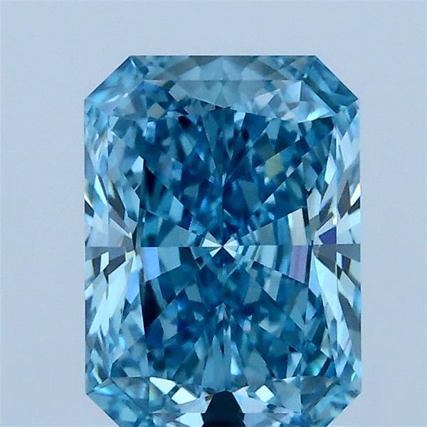 1.51 Ct. Fancy Vivid Blue Radiant Lab Grown Diamond