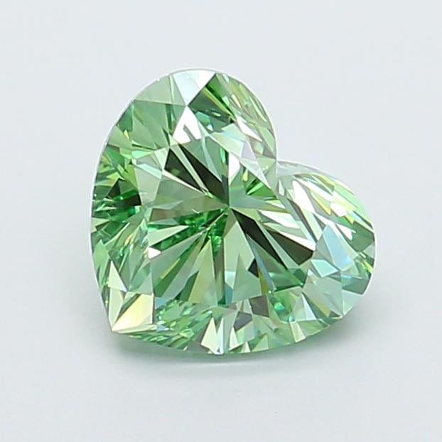 2.50 Ct. Fancy Vivid New_Mst Green Heart Lab Grown Diamond