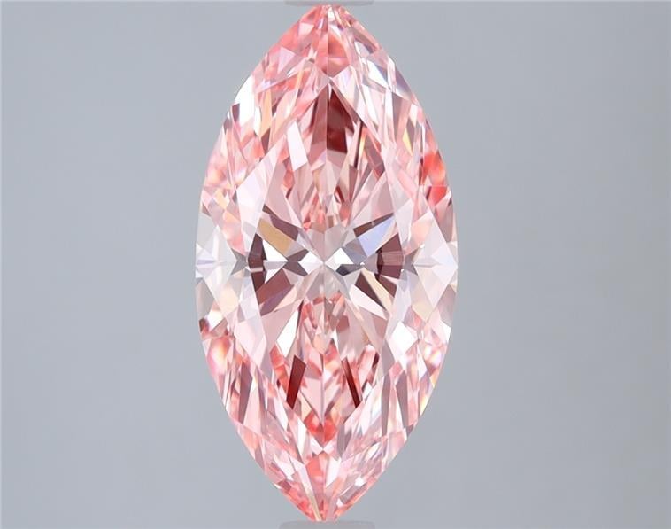 2.40 Ct. Fancy Vivid Pink Marquise Lab Grown Diamond