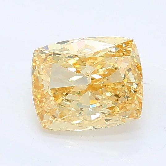 0.83 Ct. Fancy Yellow Cushion Lab Grown Diamond