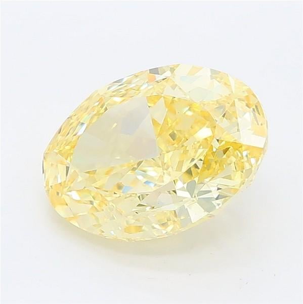 2.39 Ct. Fancy Intense Yellow Oval Lab Grown Diamond